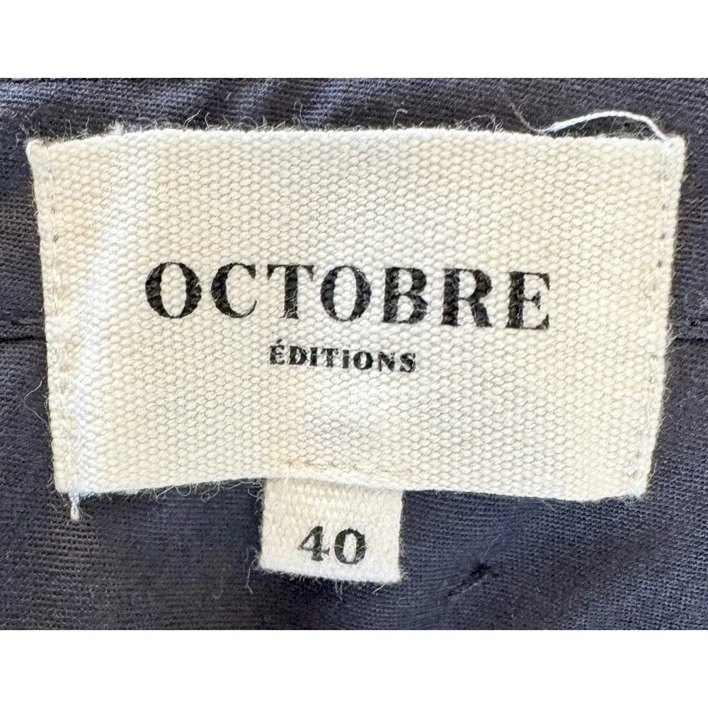 Octobre Editions Trousers Wool Blend Brown Camel Slim Fit Size 40 Mens 32x27